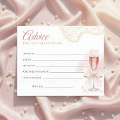 Papier Modern Pearls & Prosecco Bridal Shower Advice Card