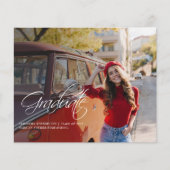 Papier Moderne 2 Photos Grad 2024 Graduation Faire-part (Devant)