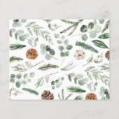 Papier Moderne feuillage minimal 1 script photo élégant (Dos)