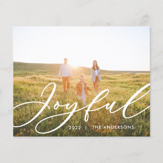 Papier Moderne feuillage minimal 1 script photo élégant (Devant)