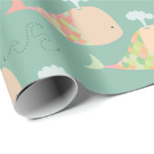 Papier moderne mignon d'emballage cadeau de motif (Coin rond)