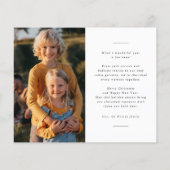 Papier Moderne minimal Joyeux vacances Budget de Noël (Dos)