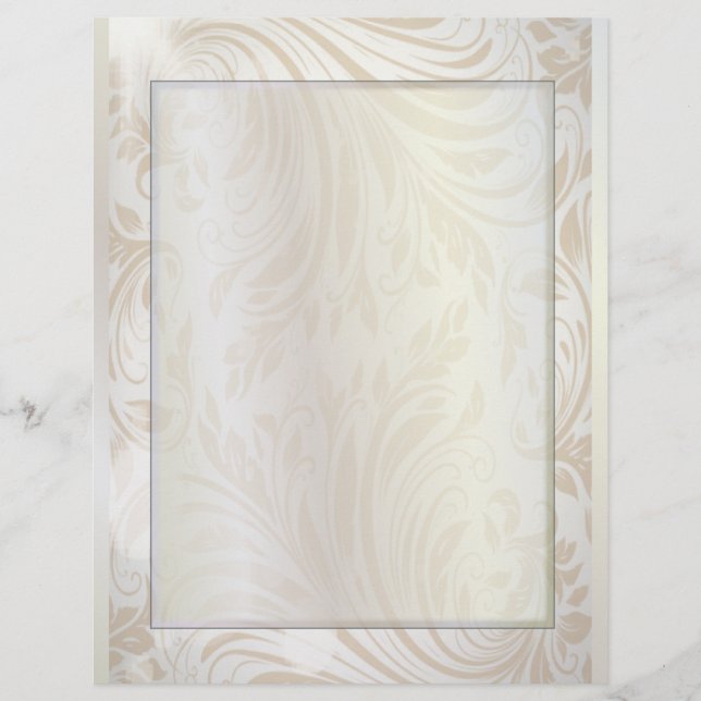 Papier Moderne minimaliste Blanc Simple Professionnel (Devant)