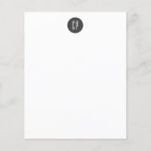 Papier Moderne Monogramme Professionnel Plat Initiales si (Devant)
