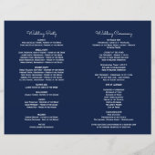 Papier Moderne Pink Blue Floral Navy Blue Diamond Program (Dos)