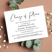 Papier Modification du budget Faire-part de report des pl