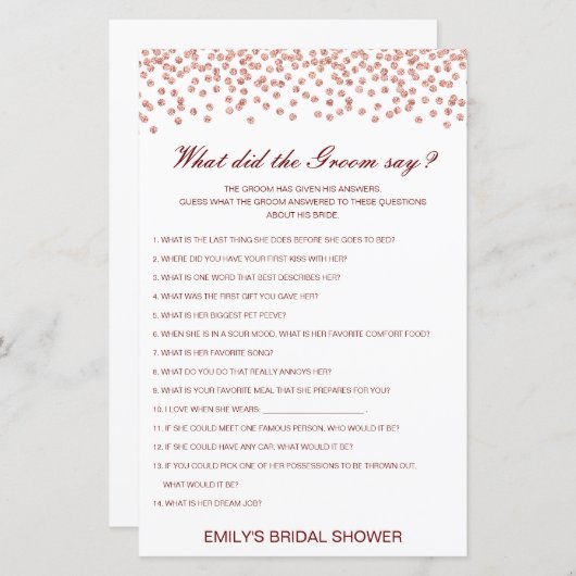 Papier Modifier ce que la chambre a dit (Devant / Derrière)