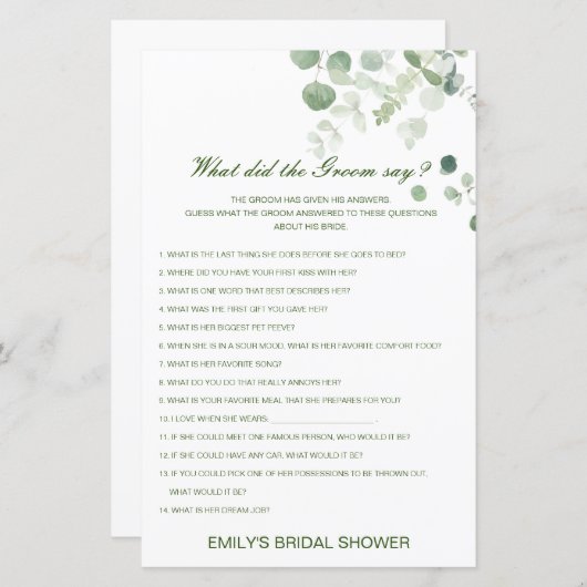 Papier Modifier ce que la chambre a dit (Devant / Derrière)