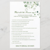 Papier Modifier ce que la chambre a dit (Devant)