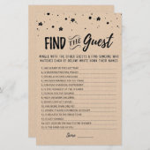 Papier Modifier Trouver le jeu de Fête des mariées invité (Devant / Derrière)