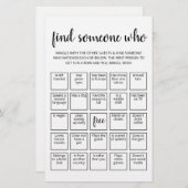 Papier Modifier Trouver Quelqu'Un Qui Joue Bingo jeu (Devant / Derrière)