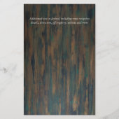 Papier MOINS CHER Enregistrer les dates Turquoise Blue Fl (Dos)