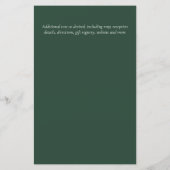 Papier MOINS CHER Faire-part de mariage Verdure Wreath BU (Dos)