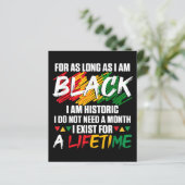 Papier Mois de l'histoire des Noirs Pour aussi longtemps  (Debout devant)