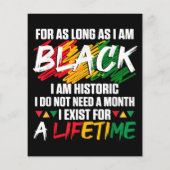 Papier Mois de l'histoire des Noirs Pour aussi longtemps  (Dos)