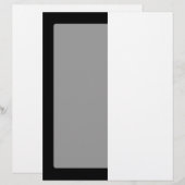 Papier Moitié Noir Et Moitié Blanc (Devant / Derrière)