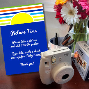 Papier Moment Photo Baby Shower Prenez un panneau de phot