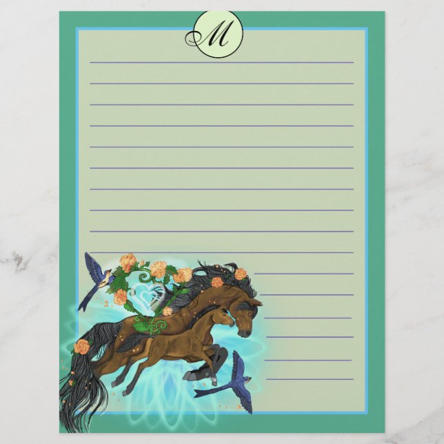 Papier Momma Cheval et poulain (Devant)