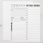 Papier Mon agenda quotidien (Devant / Derrière)