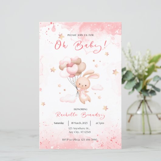 Papier Mon bébé lapin animal mignon (Debout devant)