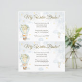 Papier Mon Eau A Cassé ! Jeu baby shower (Debout devant)