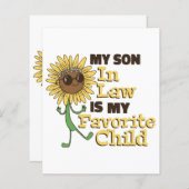 Papier Mon Fils En Droit Est Ma Famille D'Enfants Préféré (Devant / Derrière)