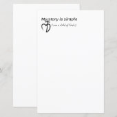 Papier Mon histoire est simple (Devant / Derrière)