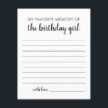 Papier Mon Meilleur Souvenir De La Fille Du Jour De L'An<br><div class="desc">Achetez ce jeu et profitez d'une qualité élevée Mon Meilleur Souvenir De La Fille Du Jour De L'An pour votre événement ! Design noir et blanc.</div>