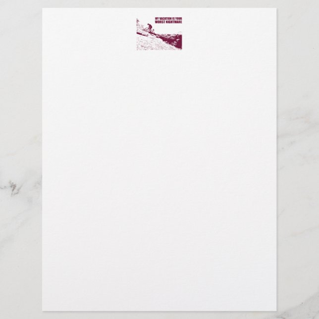 Papier Mon Vacance Est Votre Pire Cauchemar (Devant)