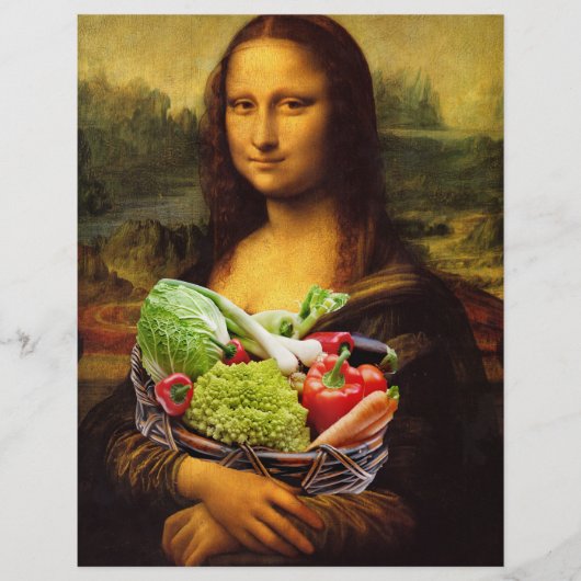 Papier Mona Lisa aime les légumes (Devant)