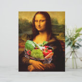 Papier Mona Lisa aime les légumes (Debout devant)