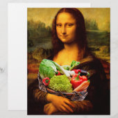 Papier Mona Lisa aime les légumes (Devant / Derrière)