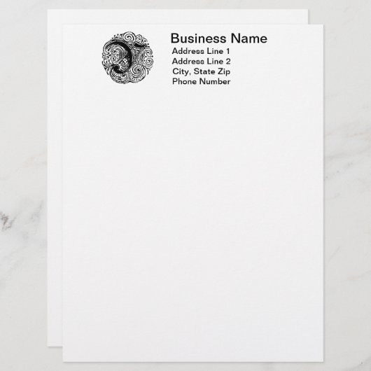 Papier Monarchie "Y" (Devant / Derrière)