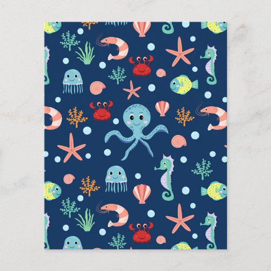 Papier Monde marin (Devant)