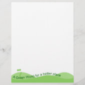 Papier Monde vert (Devant)