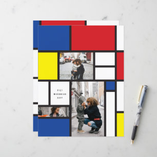 Papier Mondrialist minimalist De Stijl Geo Photo Art Mode