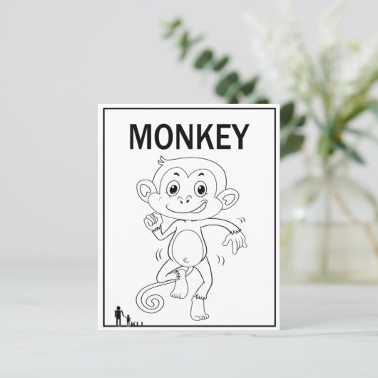 PAPIER MONKEY ESCALADE-BRANCHE (Debout devant)