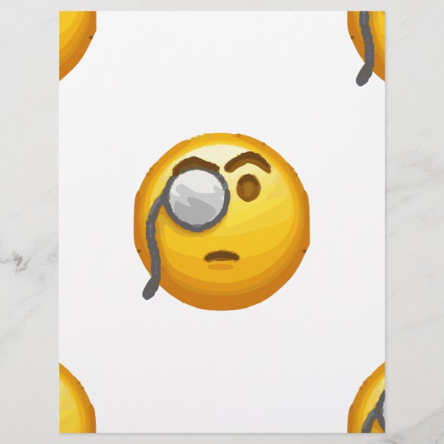 Papier monocle émoji (Devant)