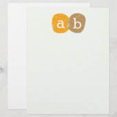 Papier monogramme (Devant / Derrière)