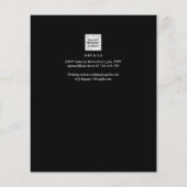 Papier MONogramme BUDGÉTAIRE Mariage officiel noir tout e (Dos)