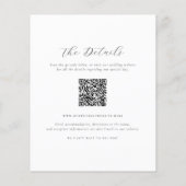 Papier Monogramme budgétaire tout en un code QR Mariage p (Dos)