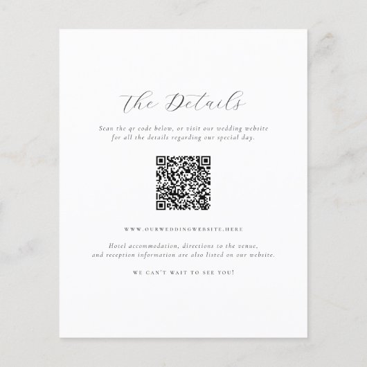 Papier Monogramme budgétaire tout en un code QR Mariage p (Dos)