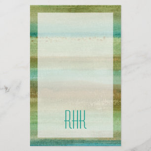 Papier Monogramme   Champs au printemps I