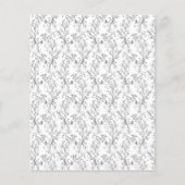 Papier Monogramme Classic Florals Budget Faire-part de ma (Dos)