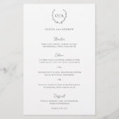 Papier Monogramme classique Cimier de couronne Élégant Me (Devant)