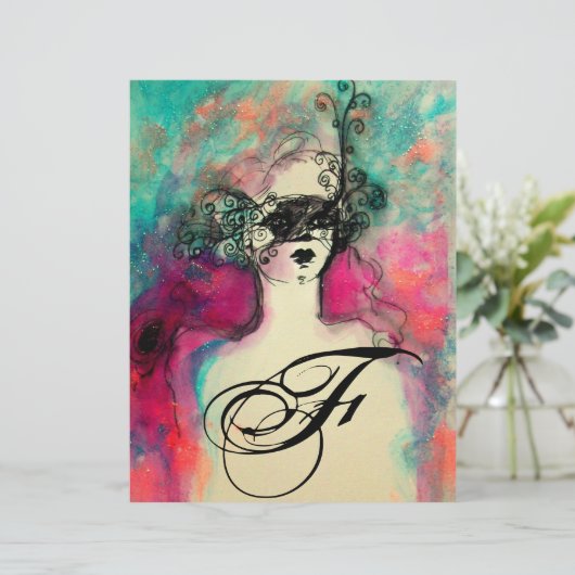 PAPIER MONOGRAMME DE CHARME (Debout devant)