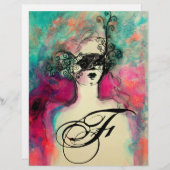 PAPIER MONOGRAMME DE CHARME (Devant / Derrière)