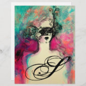 PAPIER MONOGRAMME DE CHARME (Devant / Derrière)