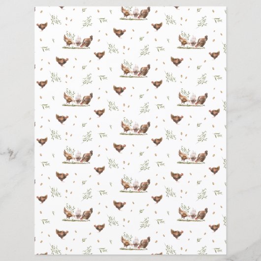 Papier Monogramme de conversion de cuisine rustique (Dos)