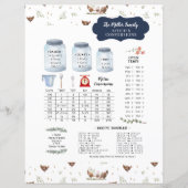 Papier Monogramme de conversion de cuisine rustique (Devant)